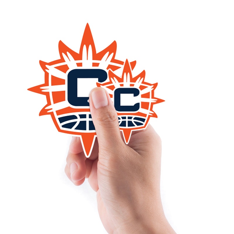 Connecticut Sun – 5 Logo Minis (Mixed Sizes) – Official WNBA – Reusable Vinyl Decals