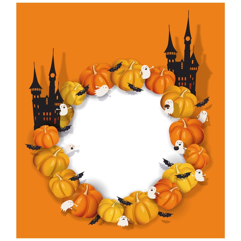Halloween:  Castle Dry Erase        –   Removable Wall   Adhesive Decal