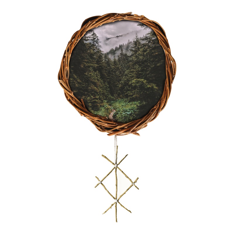 Home Decor:  Instant Window Druidic        –   Removable Wall   Adhesive Decal