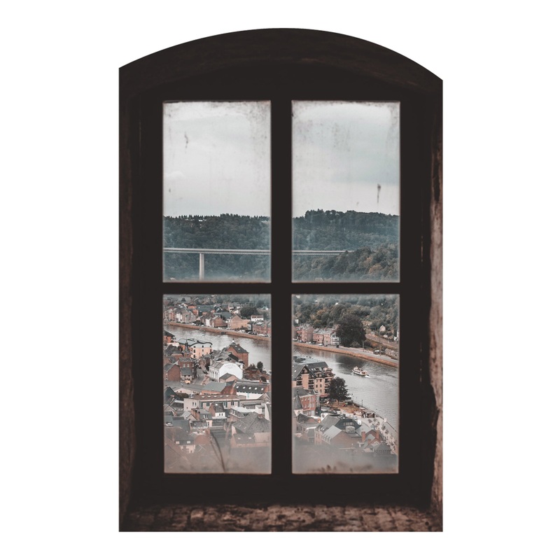 Home Decor:  Instant Window Europe        –   Removable Wall   Adhesive Decal