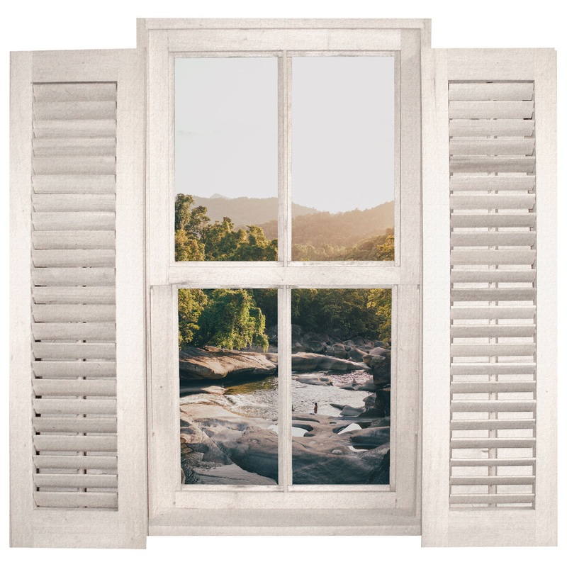 Home Decor:  Jungle Rocks        –   Removable Wall   Adhesive Decal