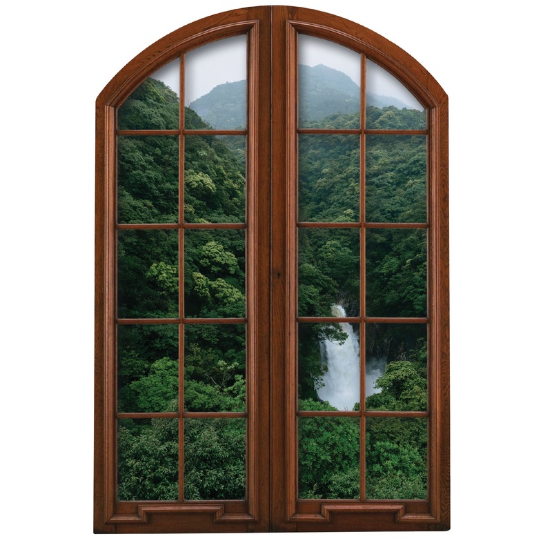 Home Decor:  Jungle Waterfall2        –   Removable Wall   Adhesive Decal