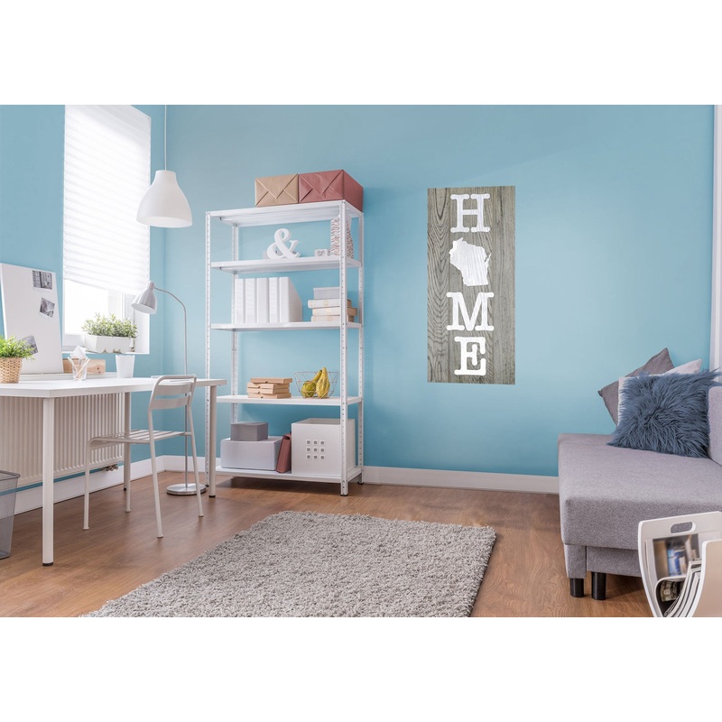 Home Products: Wisconsin Vinyl State Home Signs        –   Removable     Adhesive Decal
