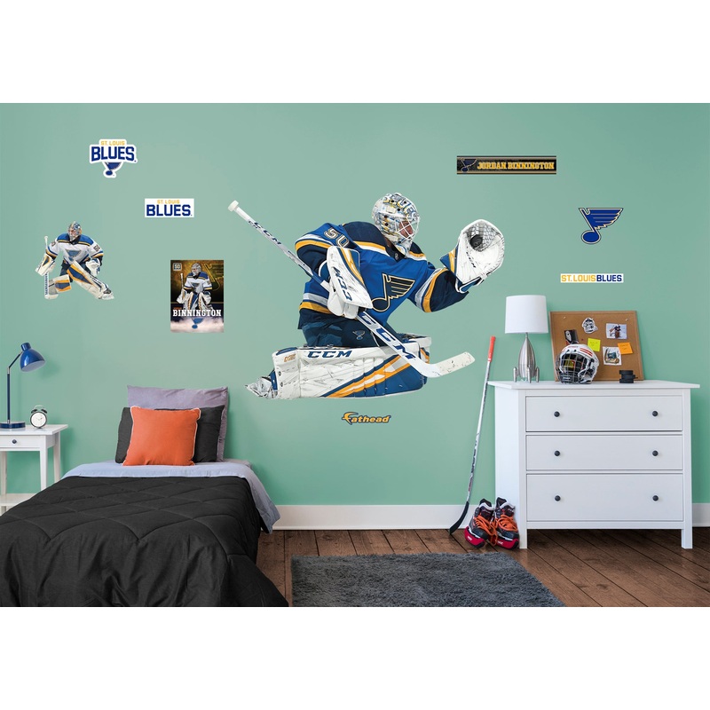 Jordan Binnington – RealBig Collection – Official NHL – St. Louis Blues – Reusable Vinyl Wall Decals #2
