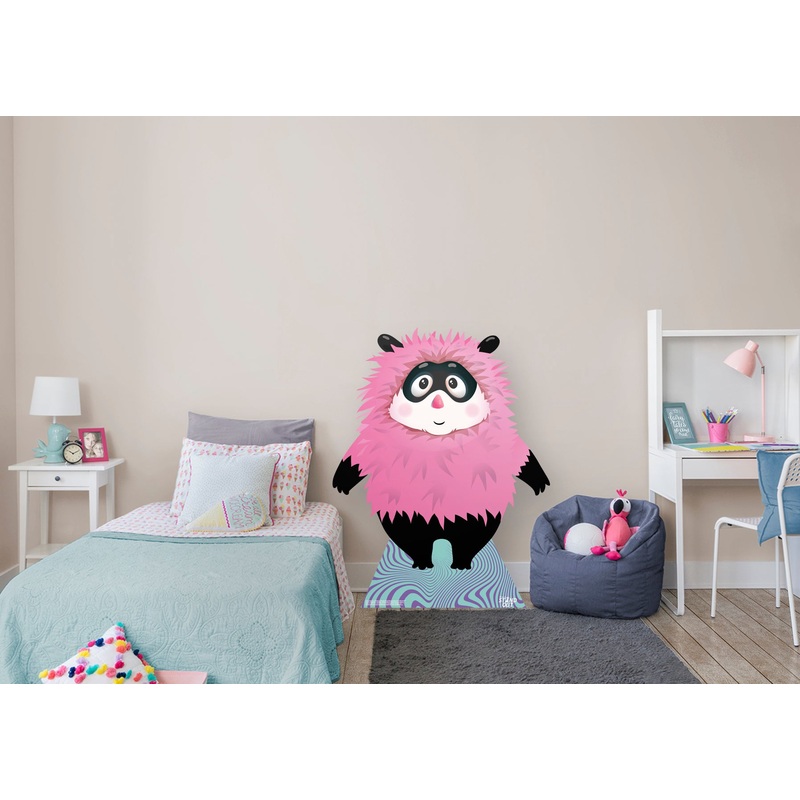 Monster:  Pink Fluffy Monster   Foam Core Cutout  –      Stand Out