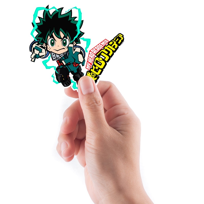 My Hero Academia – 5 DEKU Minis (Mixed Sizes) – Official Funimation – Reusable Vinyl Decals