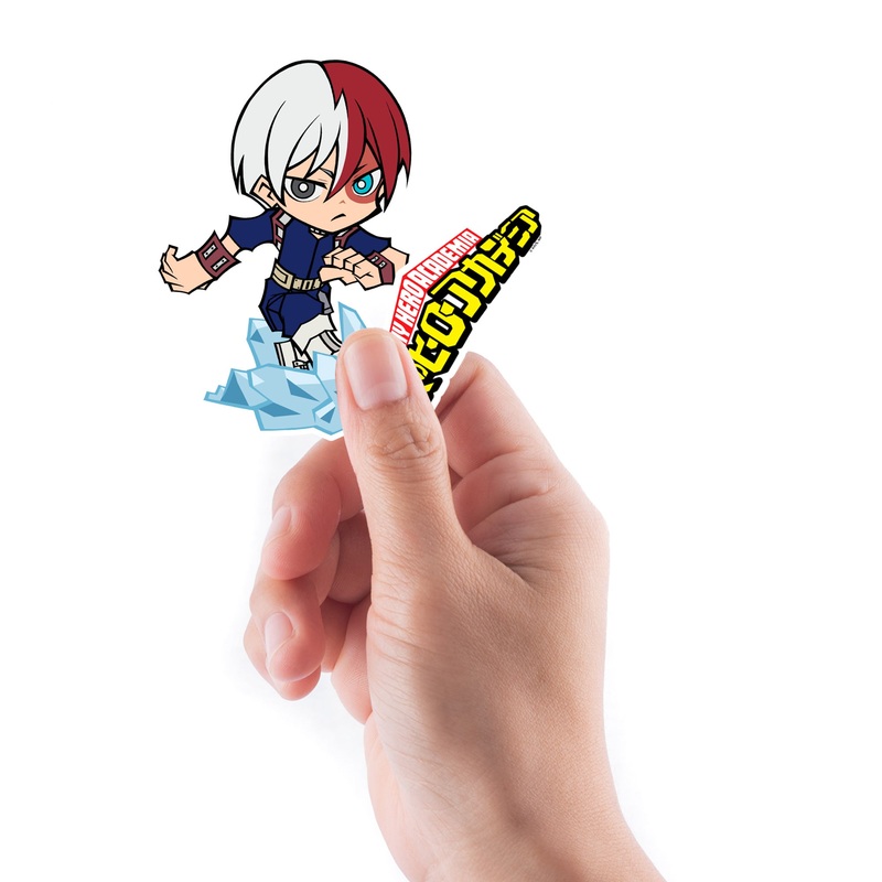 My Hero Academia – 5 Minis (Mixed Sizes) – Official Funimation – Todoroki – Reusable Vinyl Decals