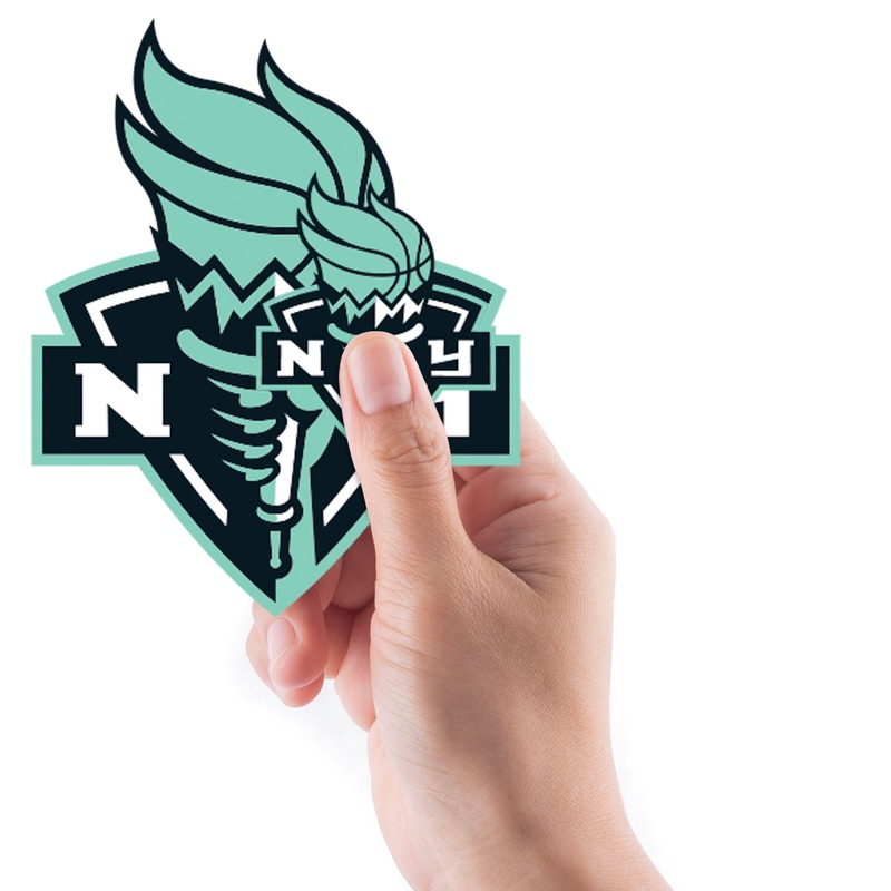 New York Liberty – 5 Logo Minis (Mixed Sizes) – Official WNBA – Reusable Vinyl Decals