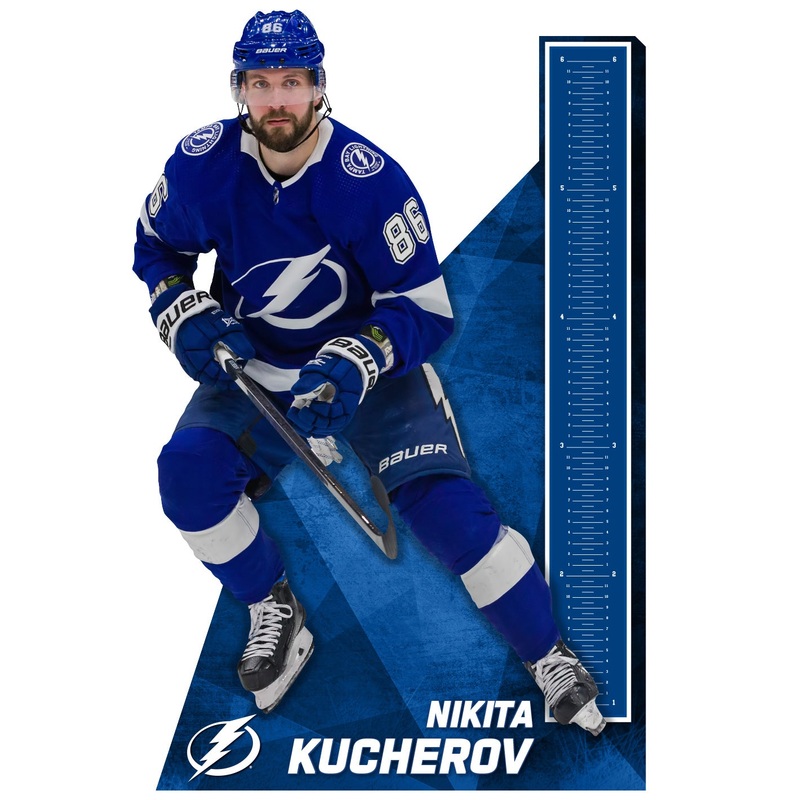 Nikita Kucherov – Growth Chart – Official NHL – Tampa Bay Lightning – Reusable Vinyl Wall Decal