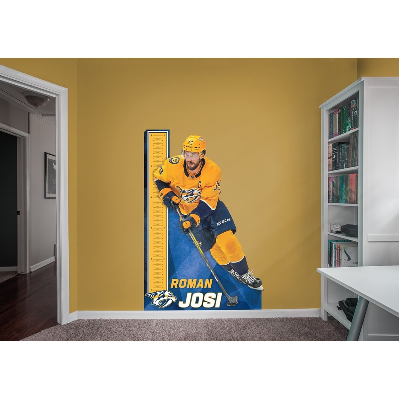 Roman Josi – Growth Chart – Official NHL – Nashville Predators – Reusable Vinyl Wall Decal