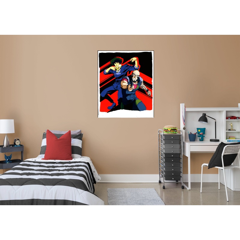 Spike and Jet – Peel & Stick Poster – Official Funimation – Cowboy Bebop – Reusable Vinyl Wall Decal