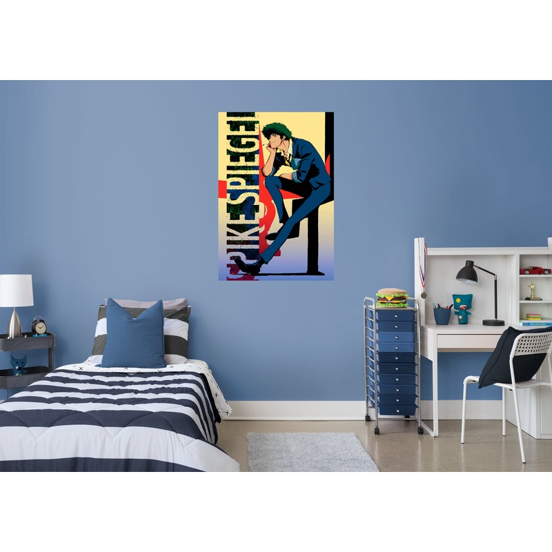 Spike – Name Peel & Stick Poster – Official Funimation – Cowboy Bebop – Reusable Vinyl Wall Decal