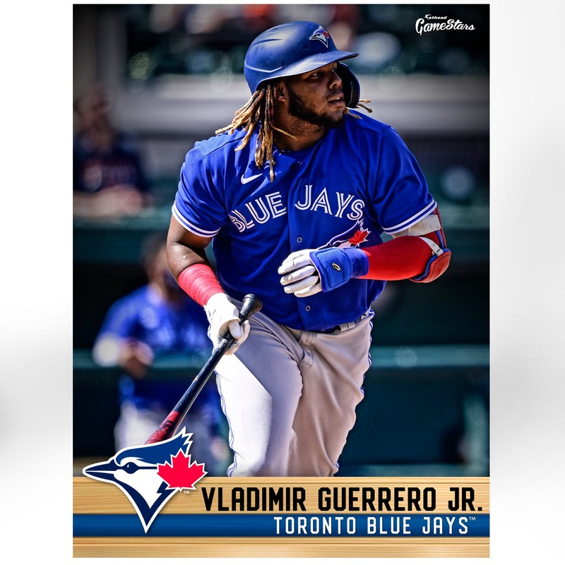 Vladimir Guerrero Jr. – GameStars Series – Peel & Stick Poster – Official MLB – Toronto Blue Jays – Reusable Vinyl Wall Decal
