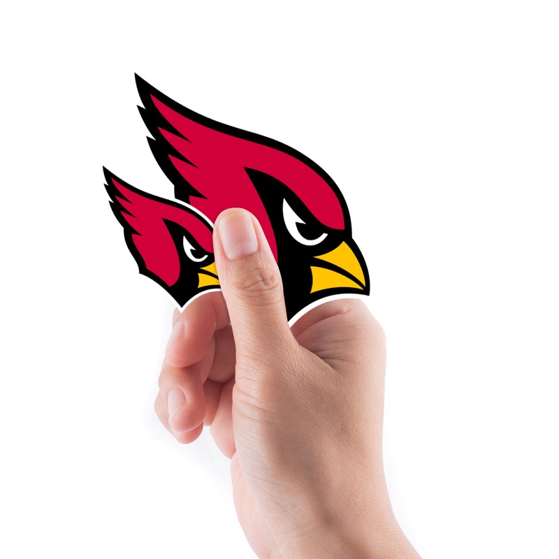 Arizona Cardinals – 5 Logo Minis (Mixed Sizes) – Official NFL – Reusable Vinyl Decals