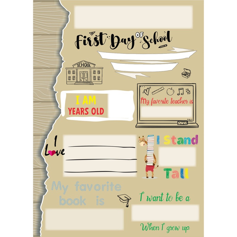 Back to School:  Ripped Paper Dry Erase Vinyl        –   Removable Wall   Adhesive Decal