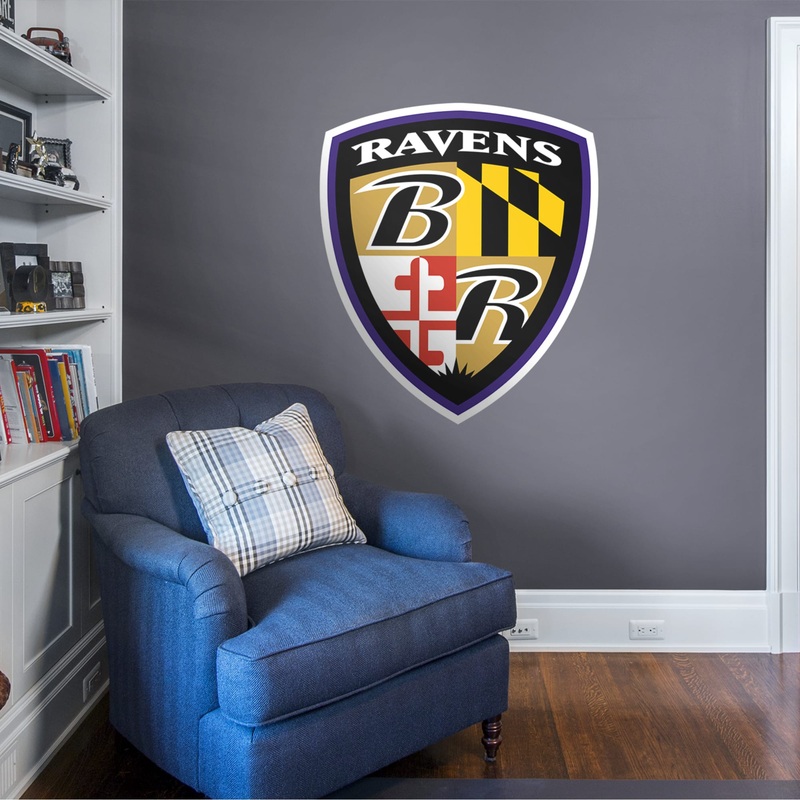 Baltimore Ravens – RealBig Shield Logo Collection – Official NFL – Reusable Vinyl Wall Decals