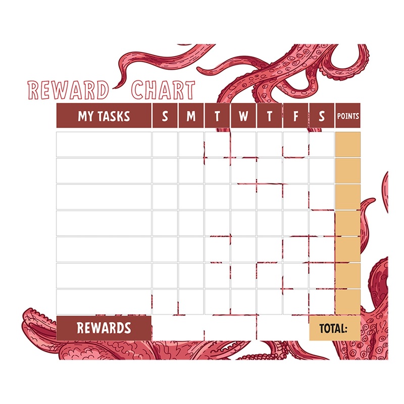 Chart: Monsters Reward Chart Version 1 Dry Erase        –   Removable Wall   Adhesive Decal