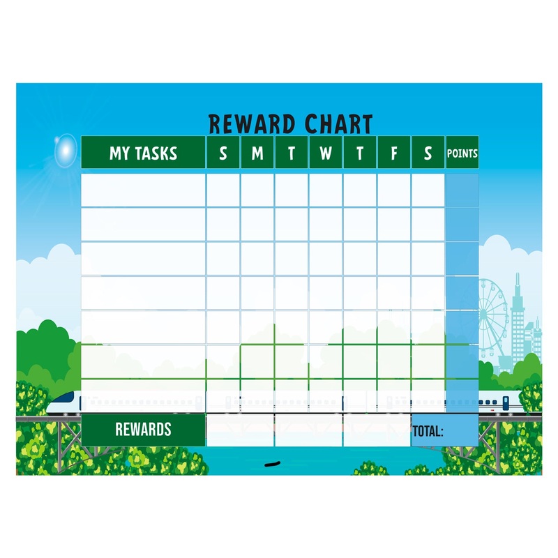 Chart: Trains TGV Dry Erase        –   Removable Wall   Adhesive Decal