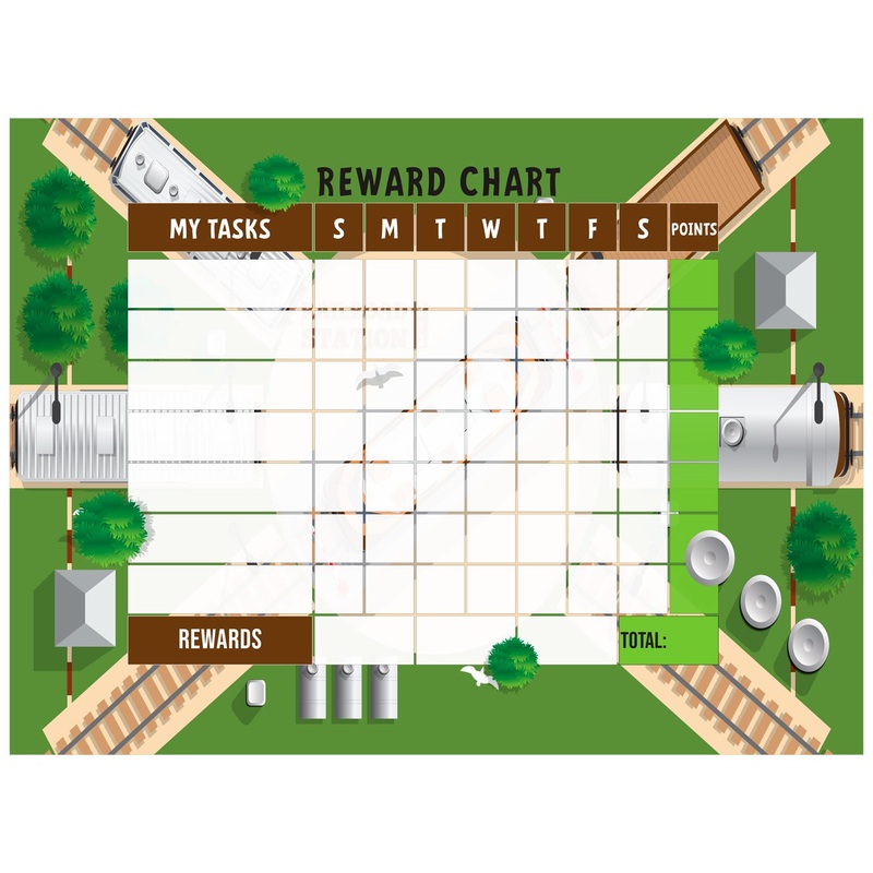 Chart: Trains Wheelhouse Dry Erase        –   Removable Wall   Adhesive Decal
