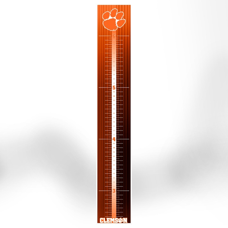 Clemson Tigers – Growth Chart – Official NCAA – Reusable Vinyl Wall Decal