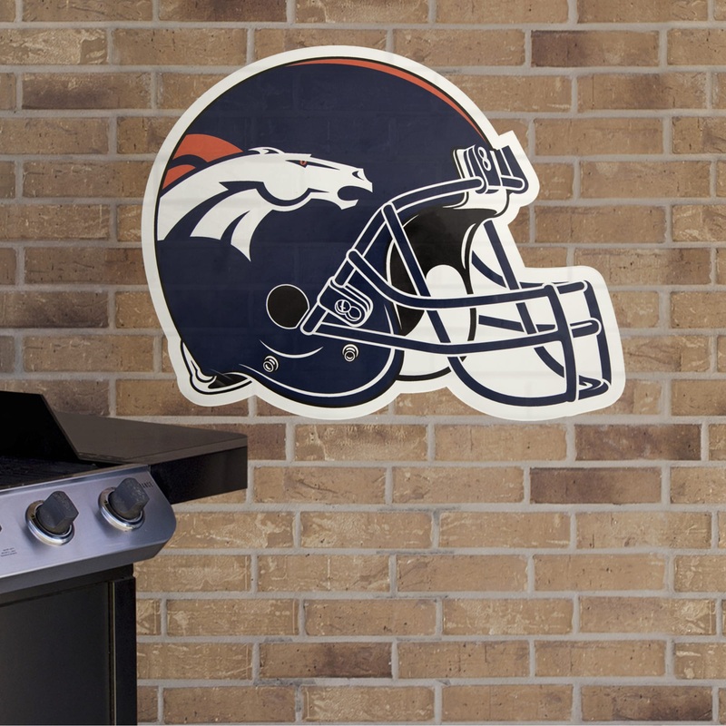 Denver Broncos – Helmet – Outdoor Wall Decals – Official NFL – Scratch Resistant Alumigraphics Smooth
