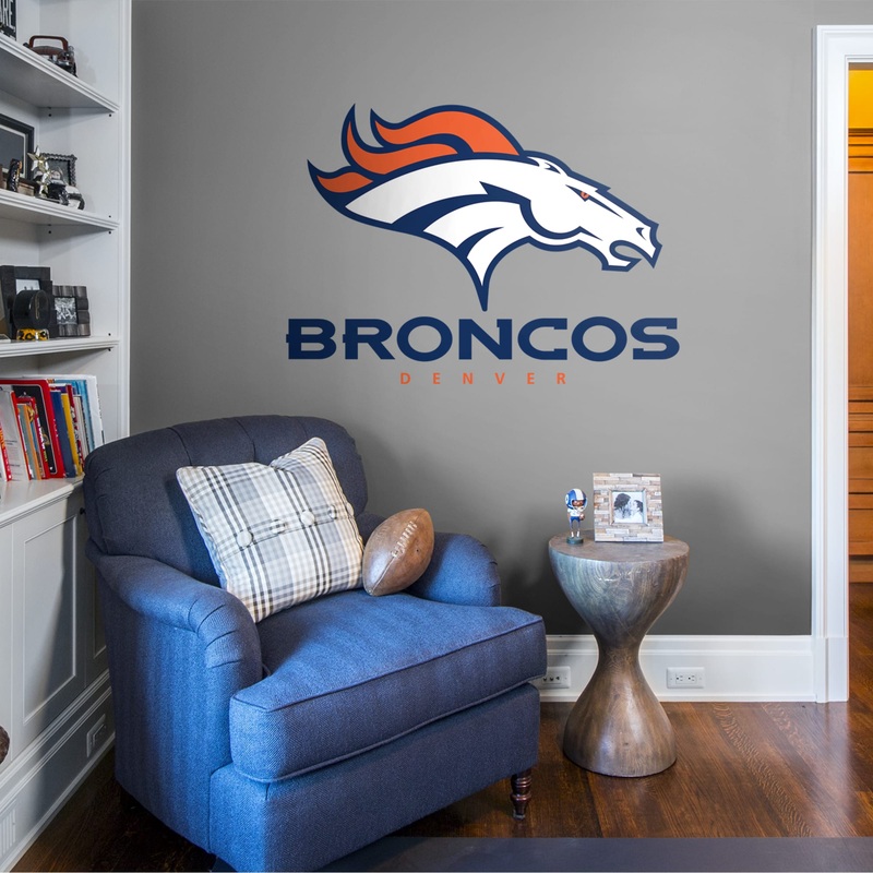 Denver Broncos – RealBig Logo Collection – Official NFL – Reusable Vinyl Transfer Decal