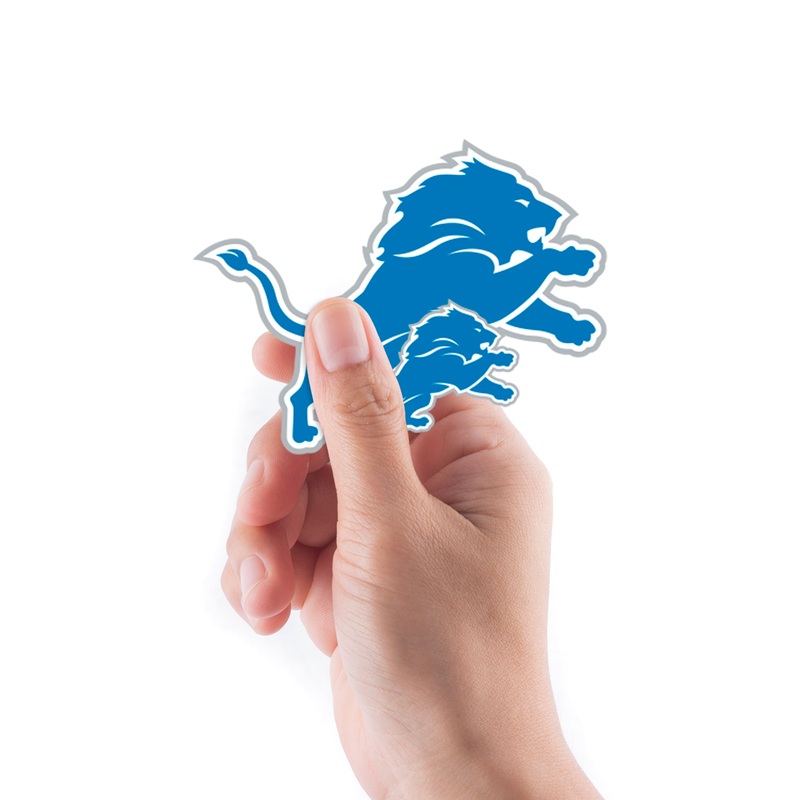Detroit Lions – 5 Logo Minis (Mixed Sizes) – Official NFL – Reusable Vinyl Decals