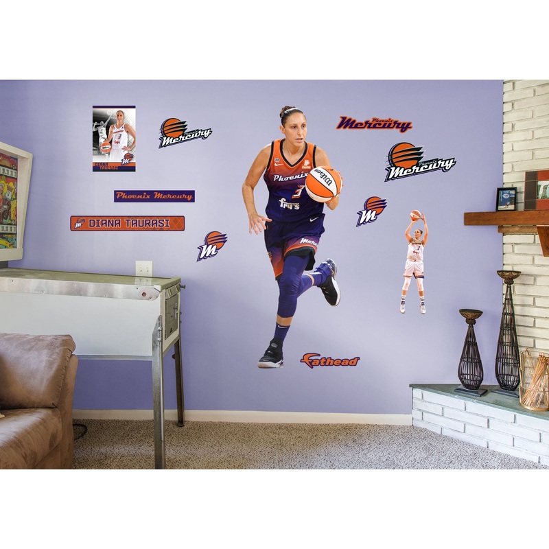 Diana Taurasi – RealBig Collection – Official WNBA – Phoenix Mercury – Reusable Vinyl Wall Decals