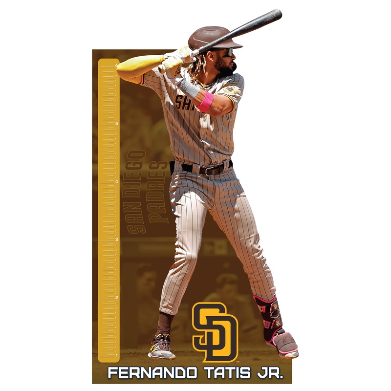 Fernando Tatis Jr. – Growth Chart – Official MLB – San Diego Padres – Reusable Vinyl Wall Decal