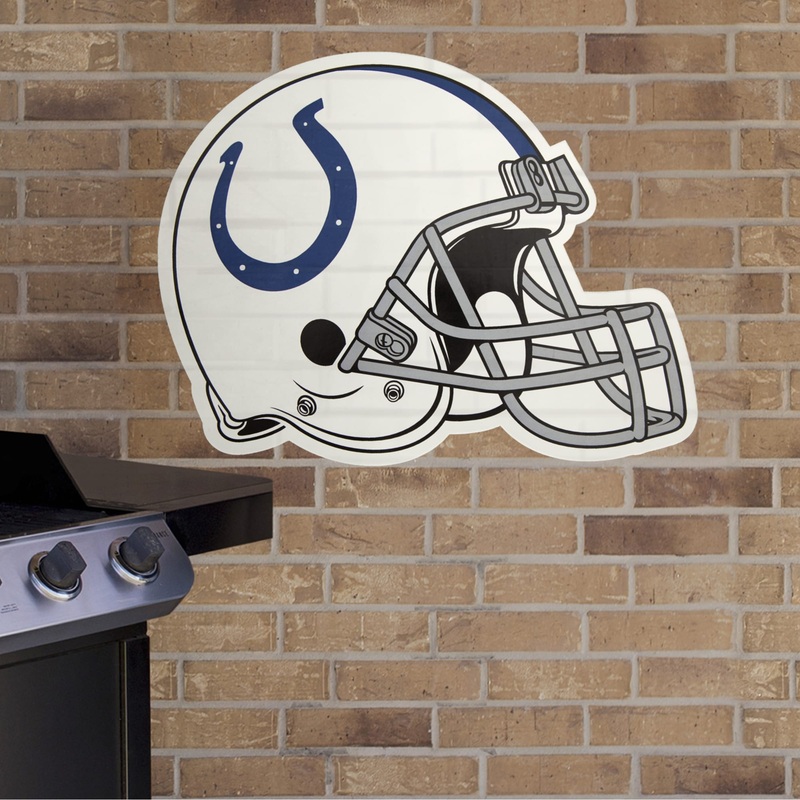 Indianapolis Colts – Helmet – Outdoor Wall Decal – Official NFL – Scratch Resistant Alumigraphics Smooth #1