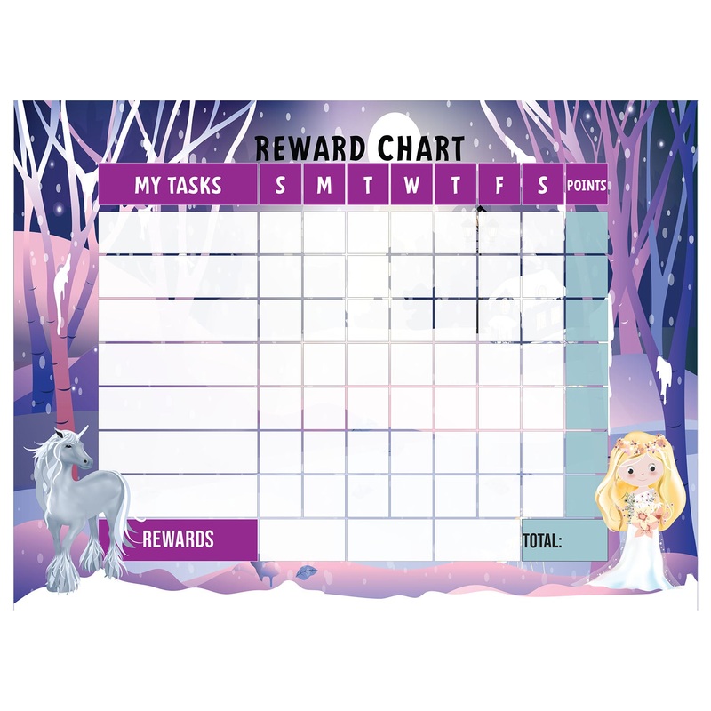 Magical Creatures: Unicorn Winter Dry Erase        –   Removable Wall   Adhesive Decal