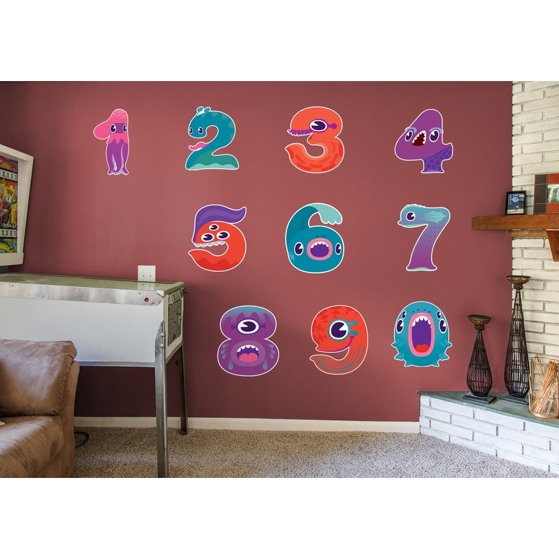 Monster:  Monster Letters Collection        –   Removable Wall   Adhesive Decal