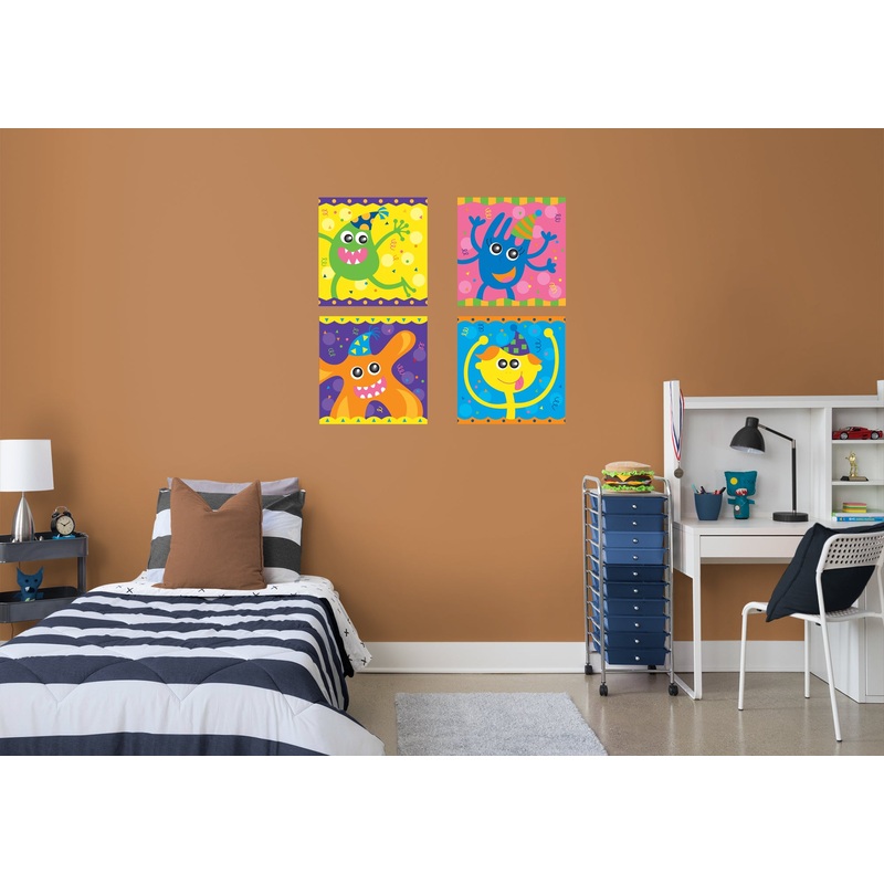 Monster:  Party Creatures Collection        –   Removable Wall   Adhesive Decal