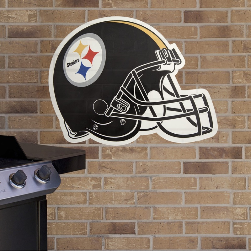 Pittsburgh Steelers – Helmet – Outdoor Wall Decals – Official NFL – Scratch Resistant Alumigraphics Smooth #1