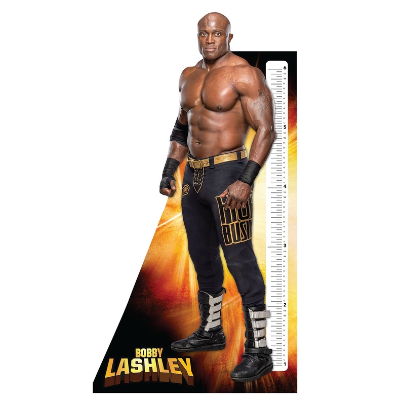 Bobby Lashley – Growth Chart – Official WWE – Reusable Vinyl Wall Decal