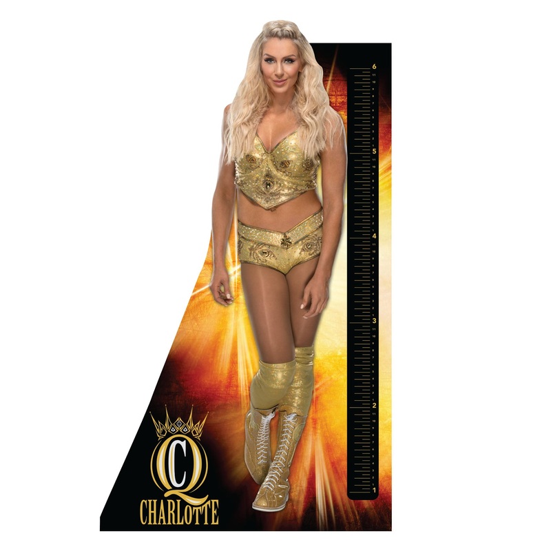 Charlotte Flair – Growth Chart – Official WWE – Reusable Vinyl Wall Decal