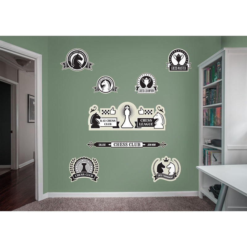 Chess:  Chess Club Collection        –   Removable Wall   Adhesive Decal
