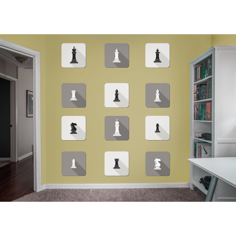 Chess:  Chess Icons Collection        –   Removable Wall   Adhesive Decal