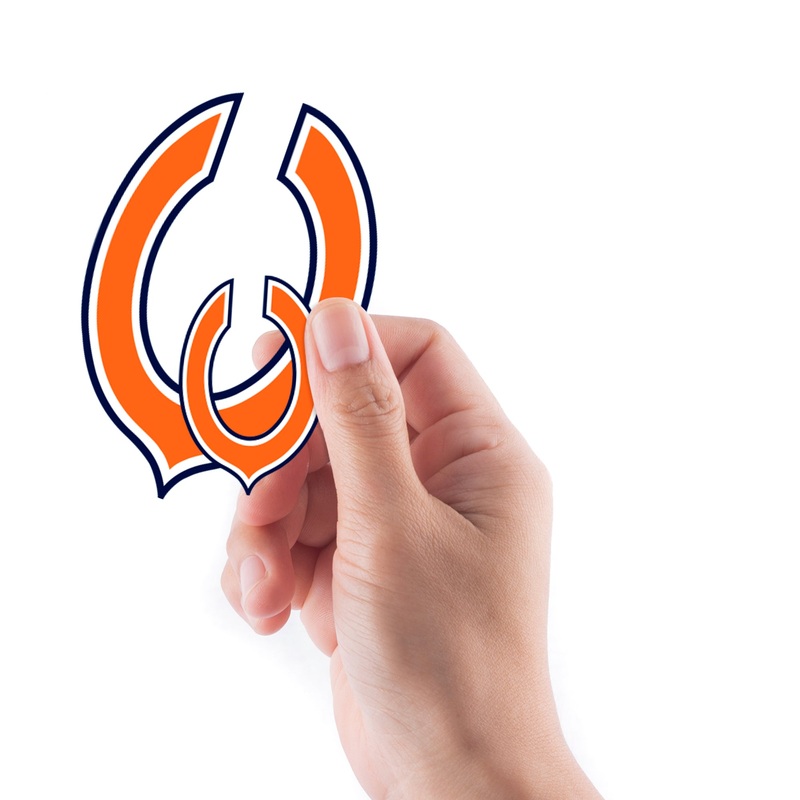 Chicago Bears – 5 Logo Minis (Mixed Sizes) – Official NFL – Reusable Vinyl Decals