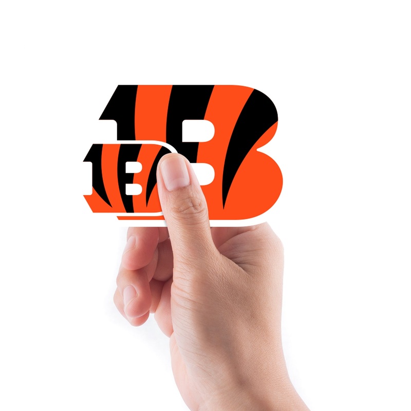 Cincinnati Bengals – 5 Logo Minis (Mixed Sizes) – Official NFL – Reusable Vinyl Decals