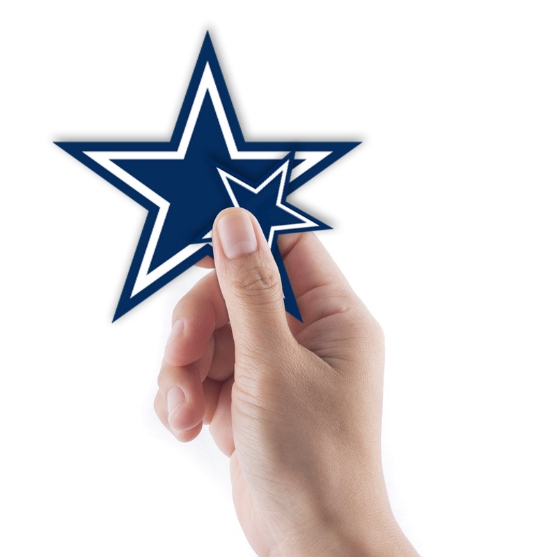 Dallas Cowboys – 5 Logo Minis (Mixed Sizes) – Official NFL – Reusable Vinyl Decals