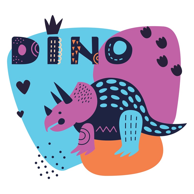 Dinosaurs:  Dino Icon        –   Removable Wall   Adhesive Decal