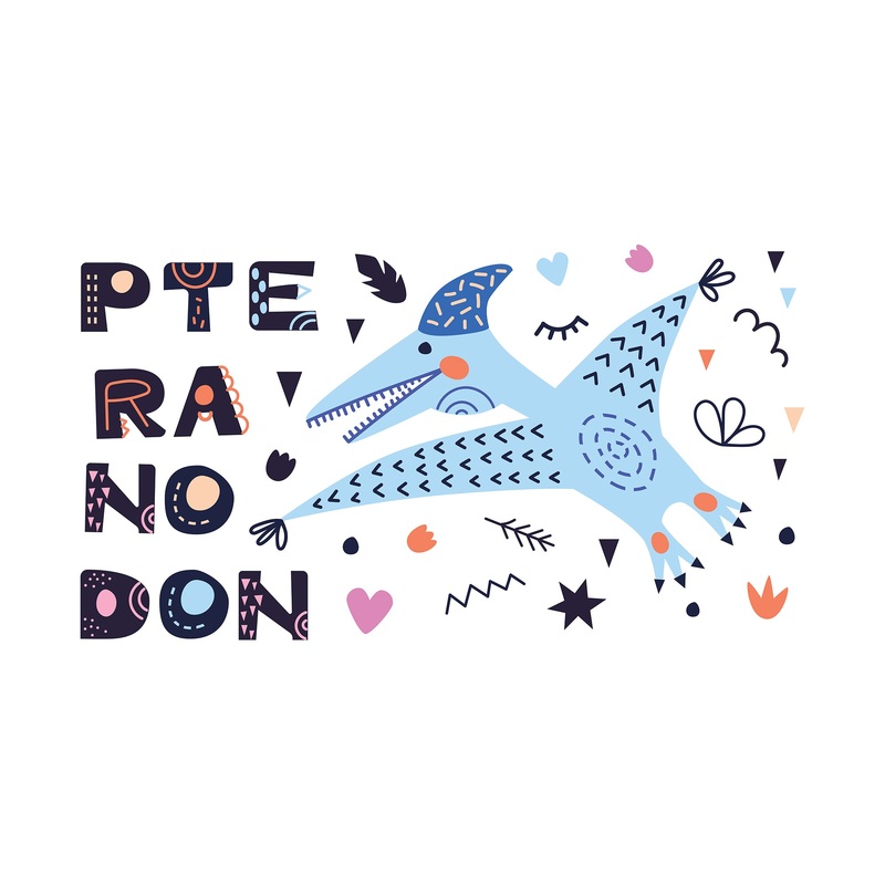 Dinosaurs: Pteranodon Icon        –   Removable Wall   Adhesive Decal