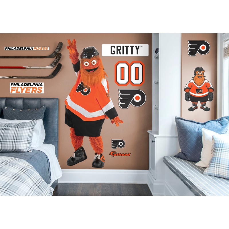 Gritty Mascot – RealBig Collection – Official NHL – Philadelphia Flyers – Reusable Vinyl Wall Decals #2