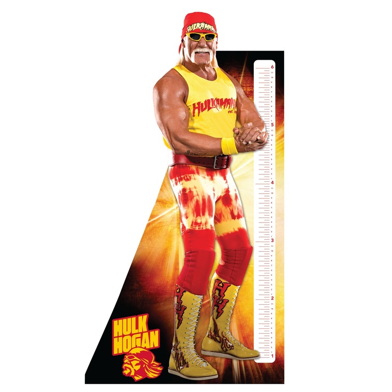 Hulk Hogan – Growth Chart – Official WWE – Reusable Vinyl Wall Decal