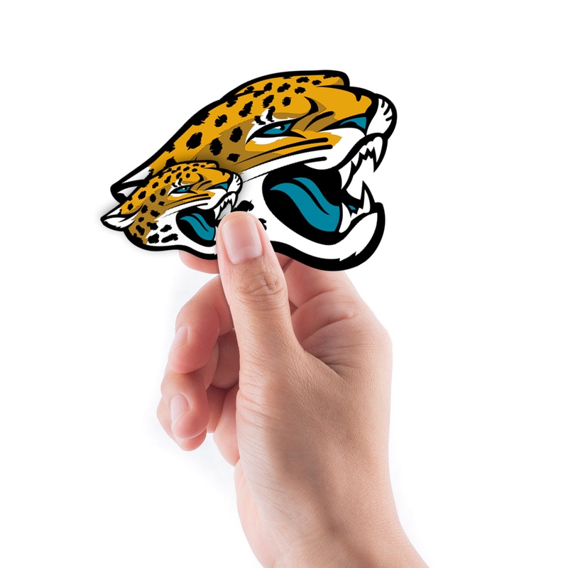 Jacksonville Jaguars – 5 Logo Minis (Mixed Sizes) – Official NFL – Reusable Vinyl Decals