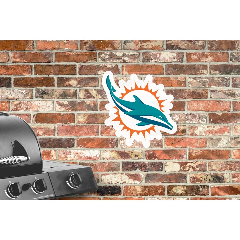 Miami Dolphins – Logo – Outdoor Wall Decals – Official NFL – Scratch Resistant Alumigraphics Smooth