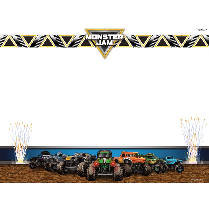 Monster Jam – Composite Stadium – Dry Erase Wall Decal – Official Monster Jam – Reusable Vinyl Wall Decal