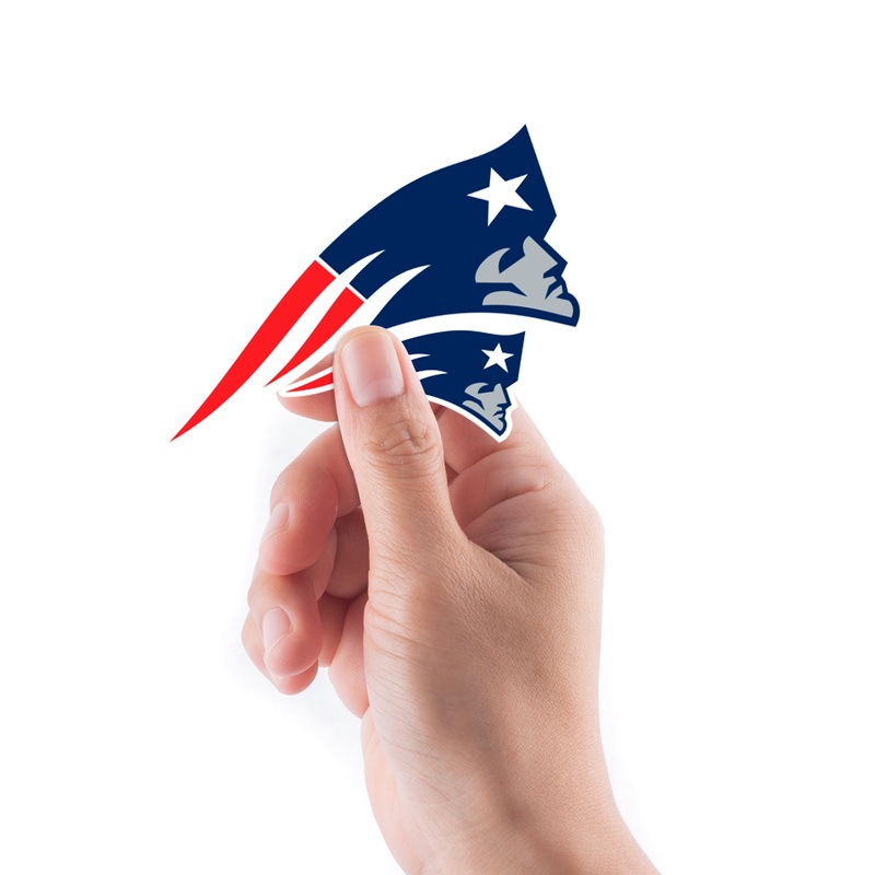 New England Patriots – 5 Logo Minis (Mixed Sizes) – Official NFL – Reusable Vinyl Decals