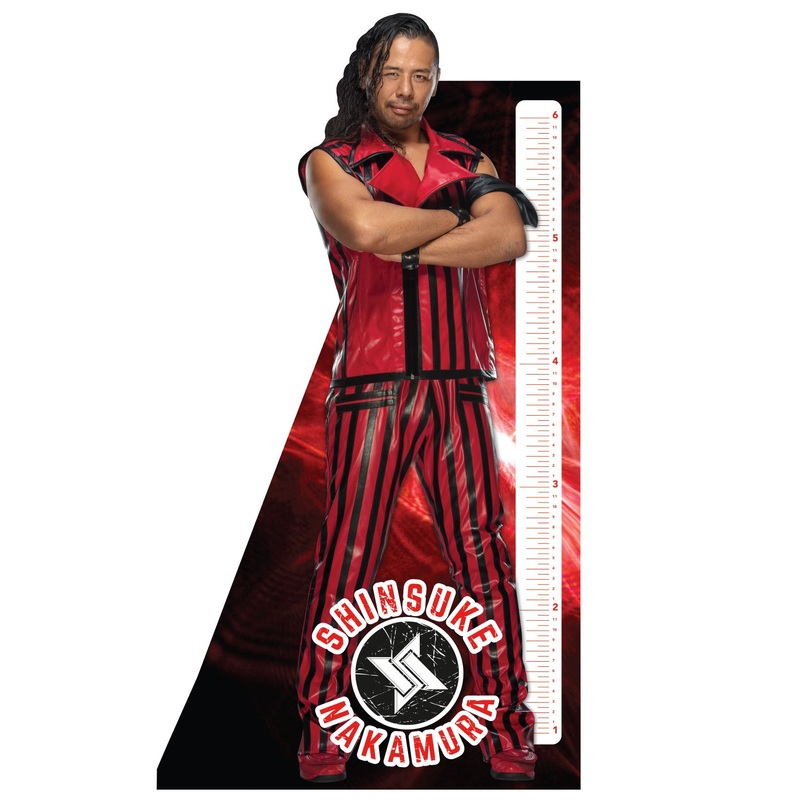 Shinsuke Nakamura – Growth Chart – Official WWE – Reusable Vinyl Wall Decal